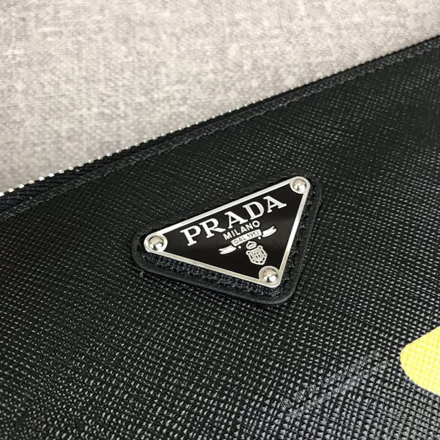 prada手包 普拉達十字紋牛皮手拿包 2NG005 PRADA限量版最新摩登態度系列手包  pyd2265